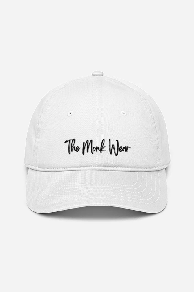 White Baseball cap Black design