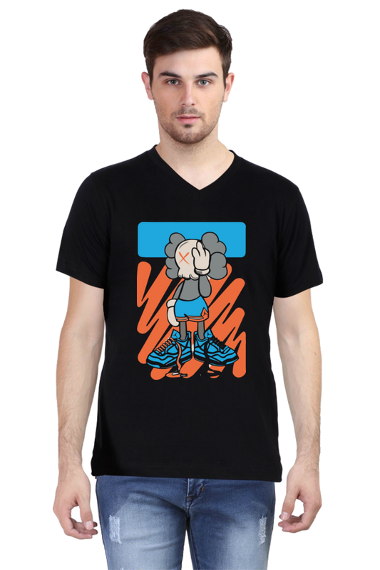 V-neck Half sleeve Streetwear Trendy Design