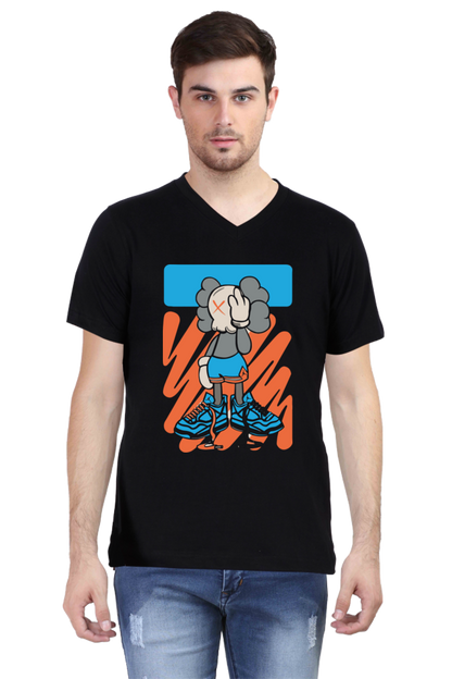 V-neck Half sleeve Streetwear Trendy Design
