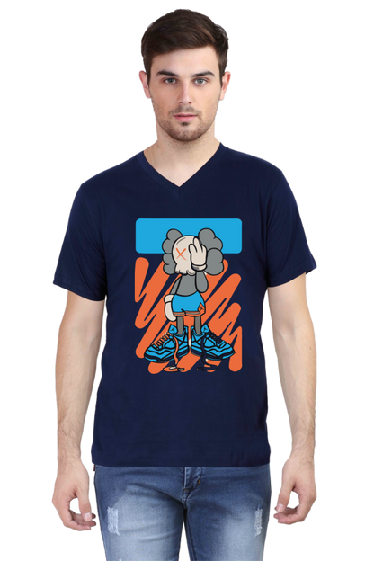 V-neck Half sleeve Streetwear Trendy Design